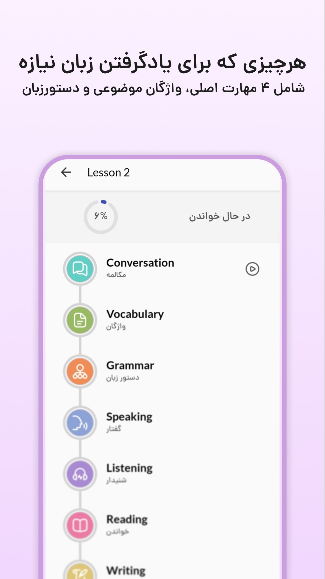 آموزش تعاملی زبان Shot1